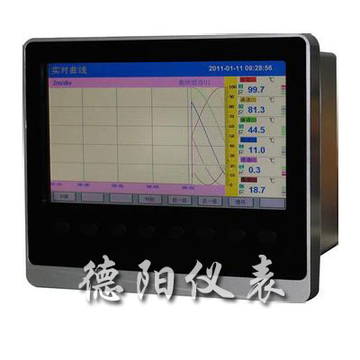 中长图采屏无纸记录仪