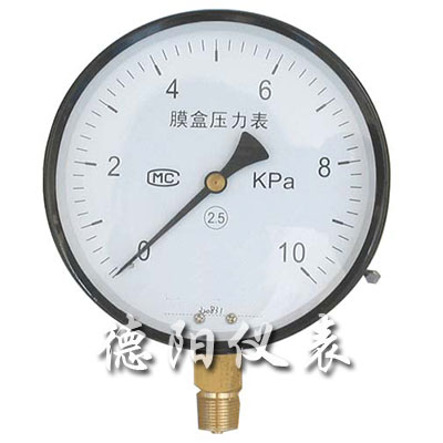 膜盒压力表